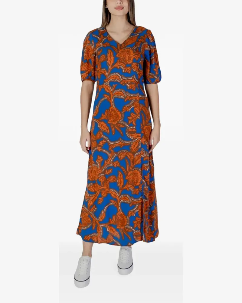 b.young Kleid mit V-Ausschnitt - Blau Blau