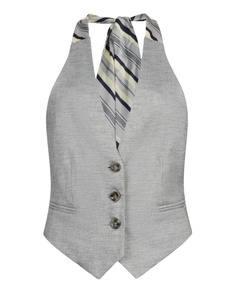 Liu Jo V-neck waistcoat - Grau Grau