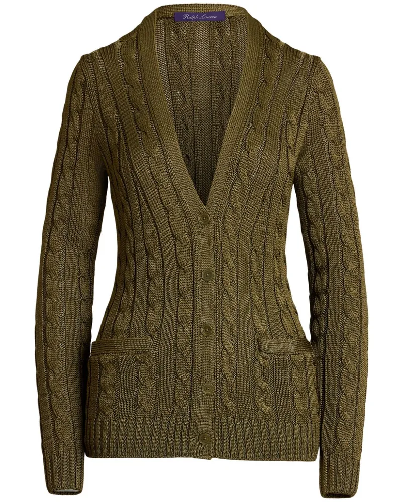 Ralph Lauren Cardigan mit V-Ausschnitt - Grün Grün
