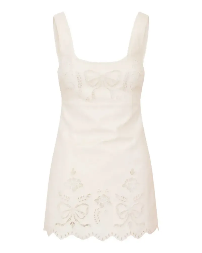 LoveShackFancy Fable mini dress - Weiß Weiß