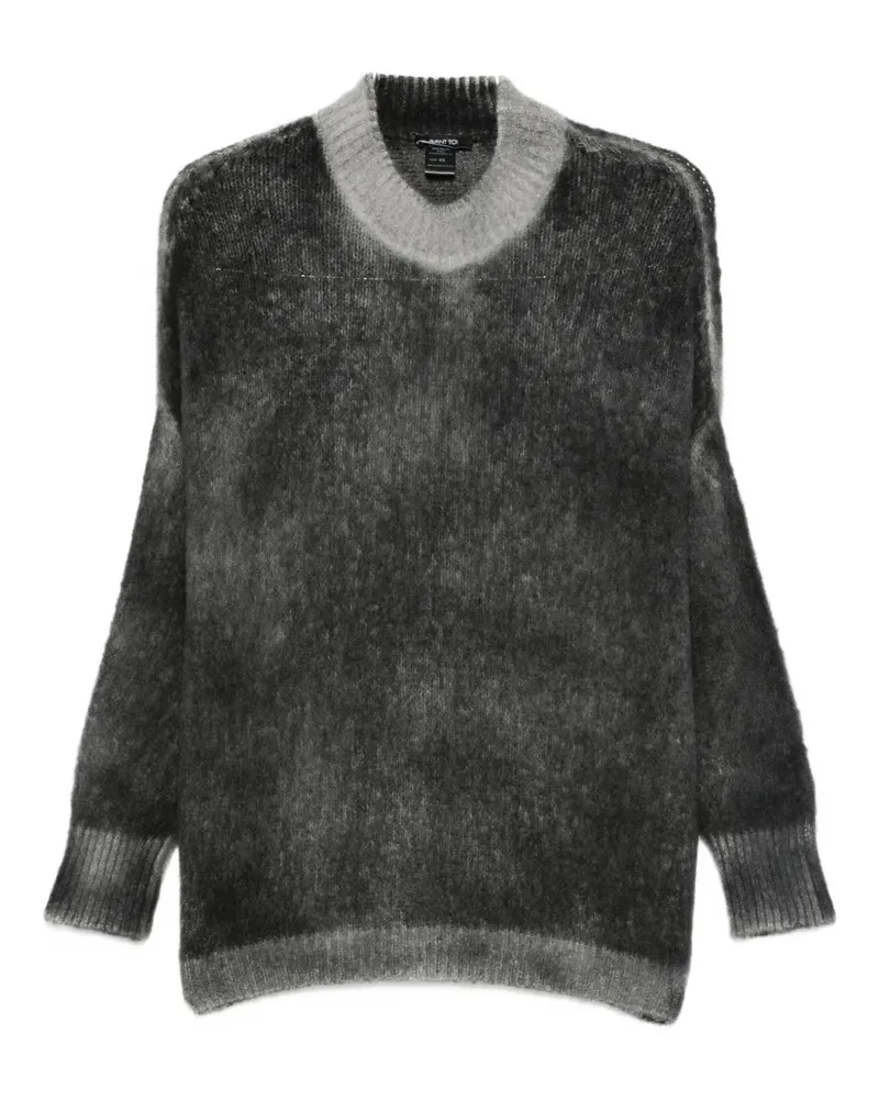 Avant Toi Pullover mit gebürstetem Effekt - Grau Grau