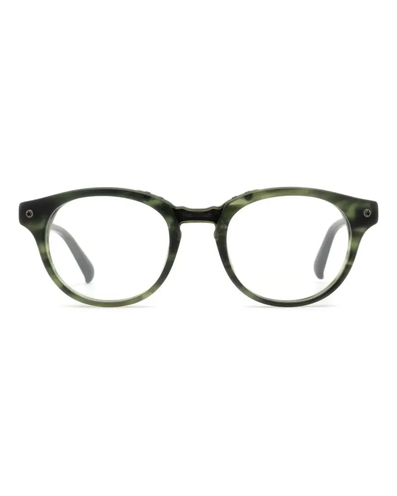 Yohji Yamamoto round-frame glasses - Grün Grün