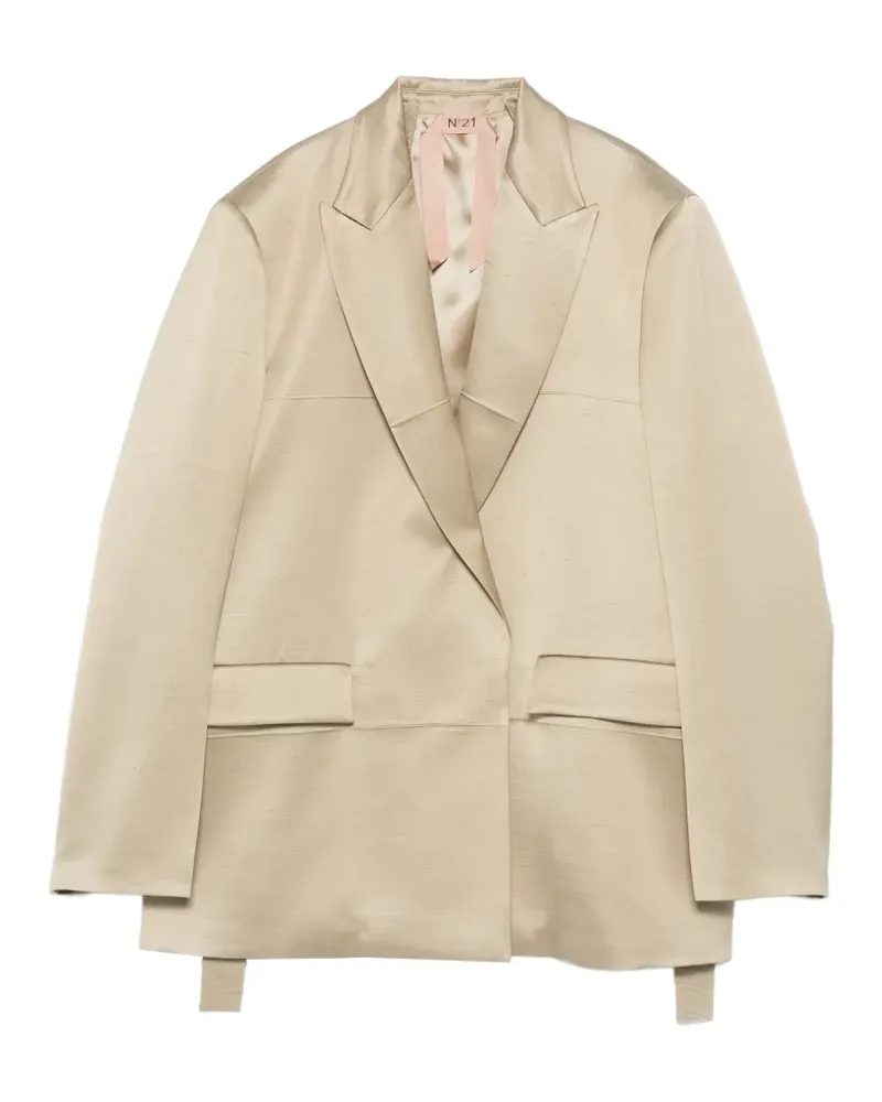 N° 21 notched-lapel blazer - Nude Nude