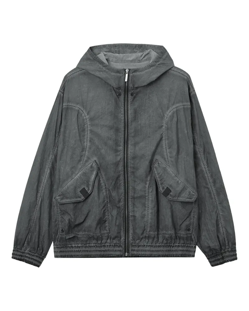 Izzue Kapuzenjacke mit Taschen - Grau Grau