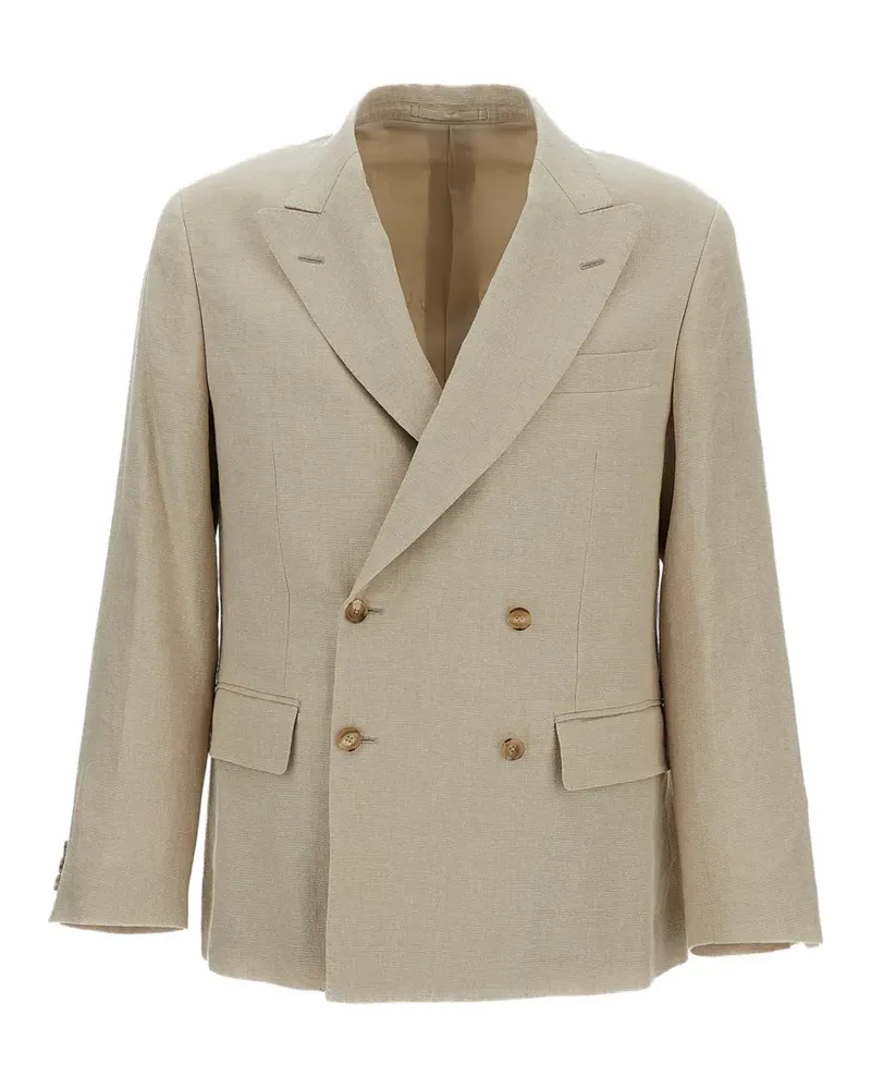 Kaptain Sunshine Doppelreihiger Blazer - Nude Nude