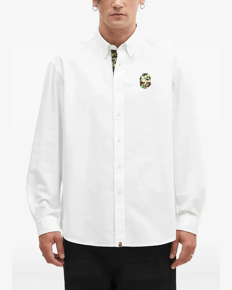 BAPE ABC Camo One Point Hemd - Weiß Weiß