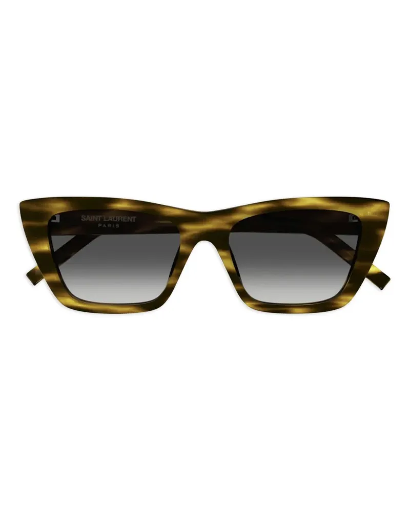 Saint Laurent Sonnenbrille mit Cat-Eye-Gestell - Braun Braun