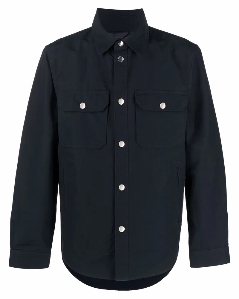 Woolrich Hemd mit Taschen - Blau Blau