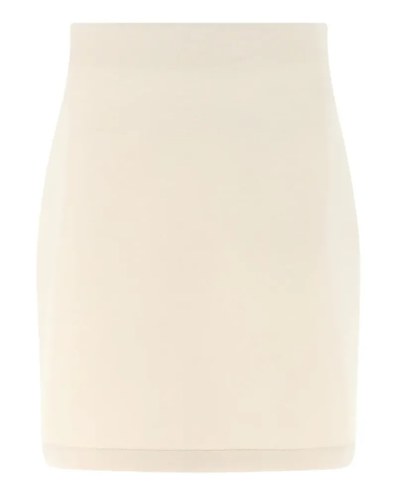 Fabiana Filippi scuba flared cashmere skirt - Nude Nude