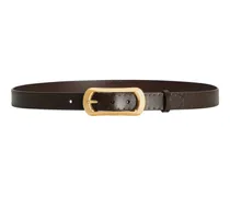 perforated buckle belt - Braun