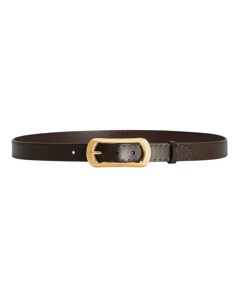 Dolce & Gabbana perforated buckle belt - Braun Braun