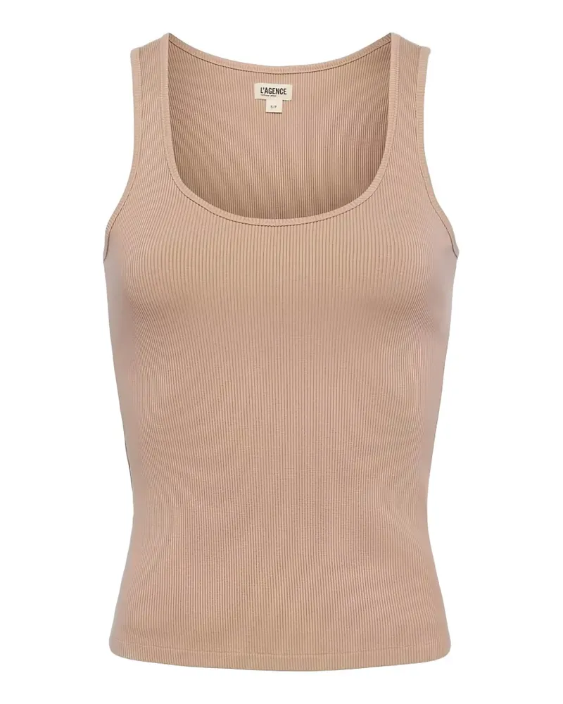 L'Agence Adira scoop-neck tank top - Nude Nude