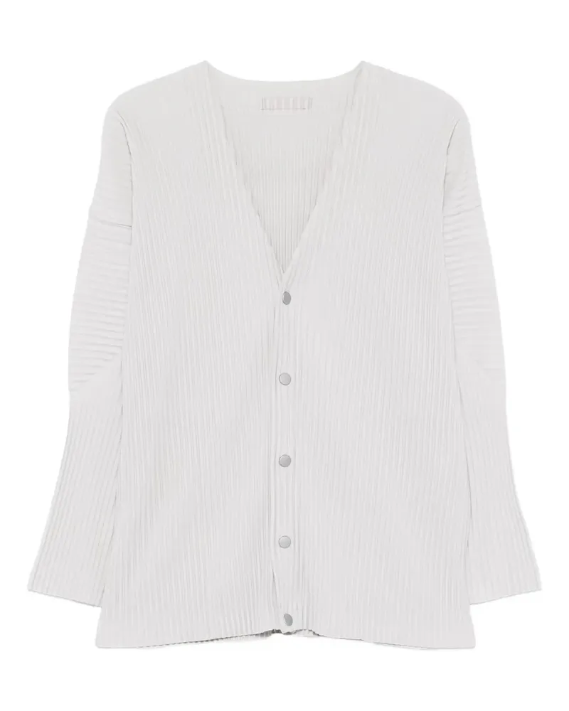 Issey Miyake Cardigan mit Falten - Grau Grau