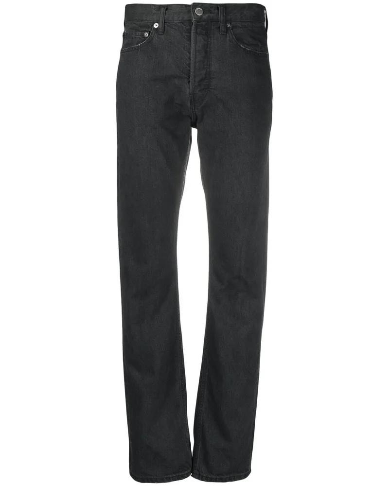 AMBUSH Halbhohe Straight-Leg-Jeans - Schwarz Schwarz