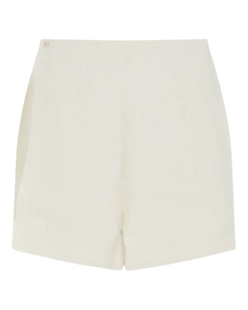 PANGAIA linen wrap mini shorts - Weiß Weiß