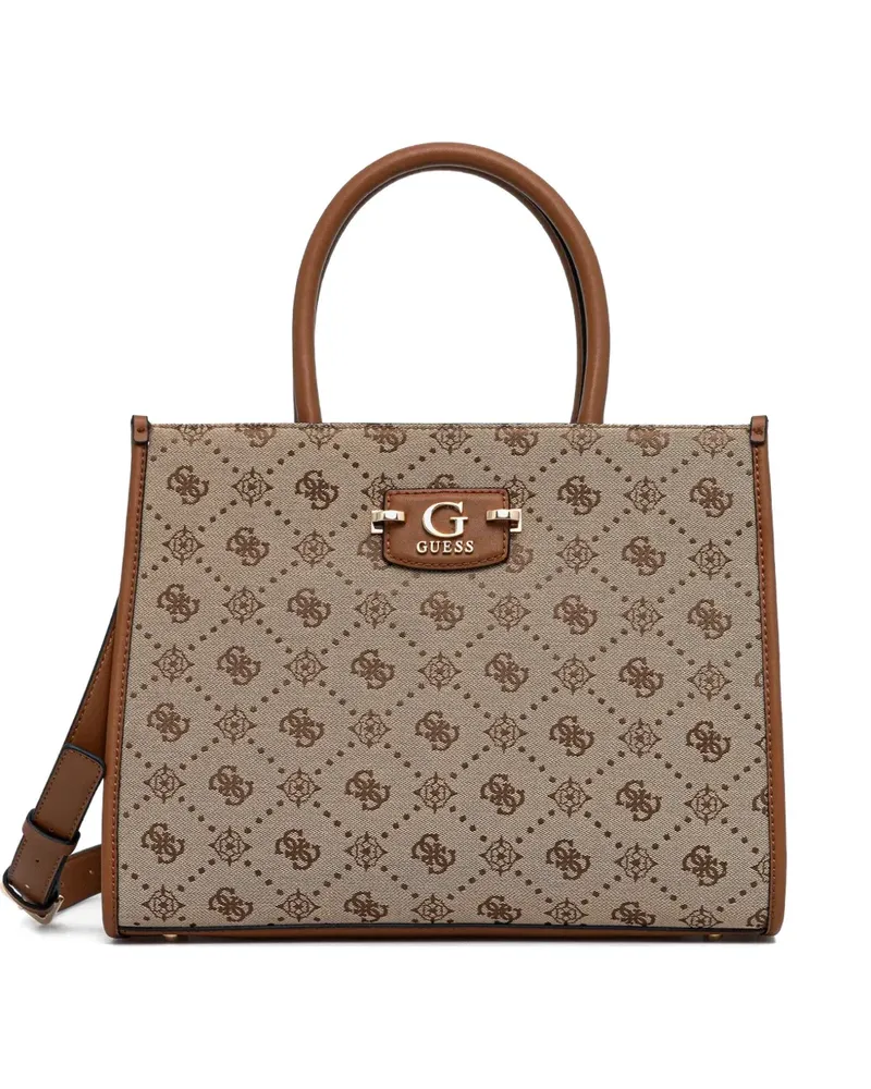 Guess Neda 4G Tote Bag mit Logo-Muster - Nude Nude