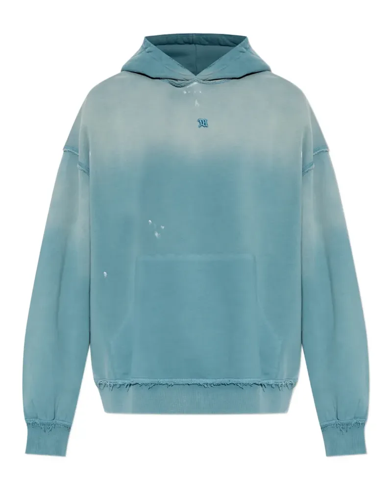 MISBHV Shadow pocket-detail cotton hoodie - Blau Blau