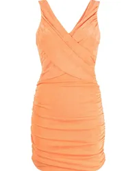 LIKELY Schmales Minikleid mit Raffungen Orange