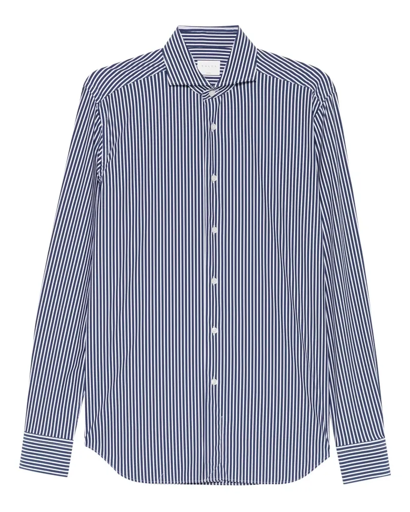 XACUS Gestreiftes Hemd - Blau Blau
