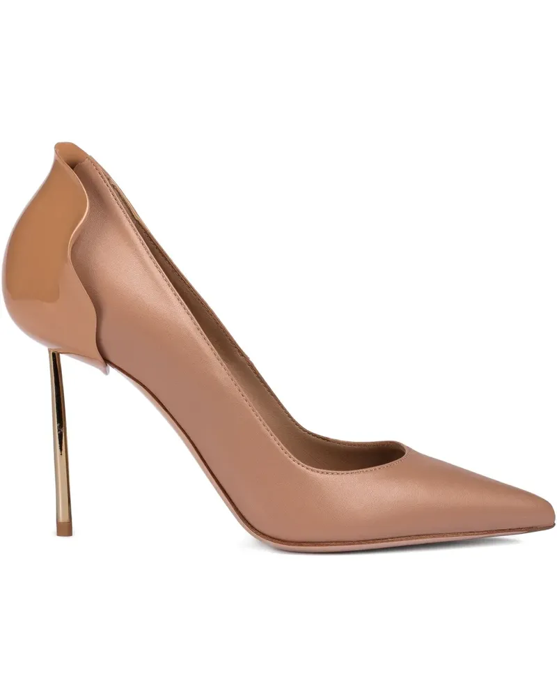 Le Silla Petalo Pumps mit spitzer Kappe 100mm - Nude Nude