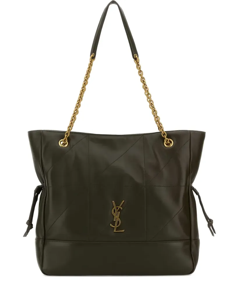 Saint Laurent Shopper aus Wildleder - Grün Grün