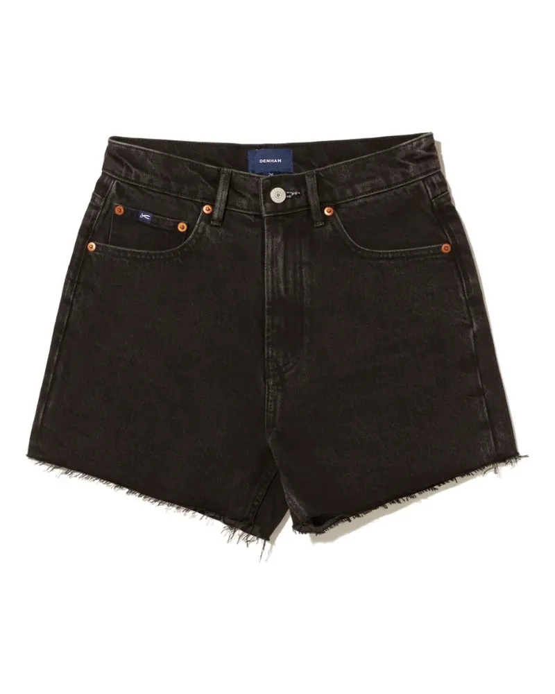 DENHAM Rini frayed-hem shorts - Schwarz Schwarz