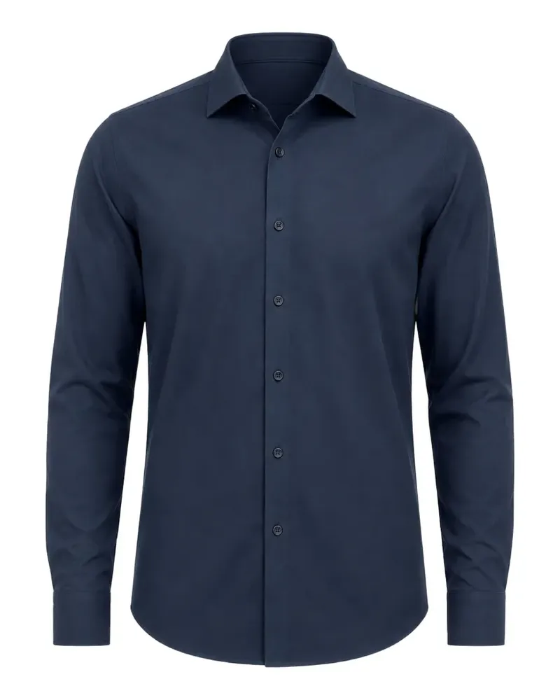 KIRED long-sleeve button-up shirt - Blau Blau