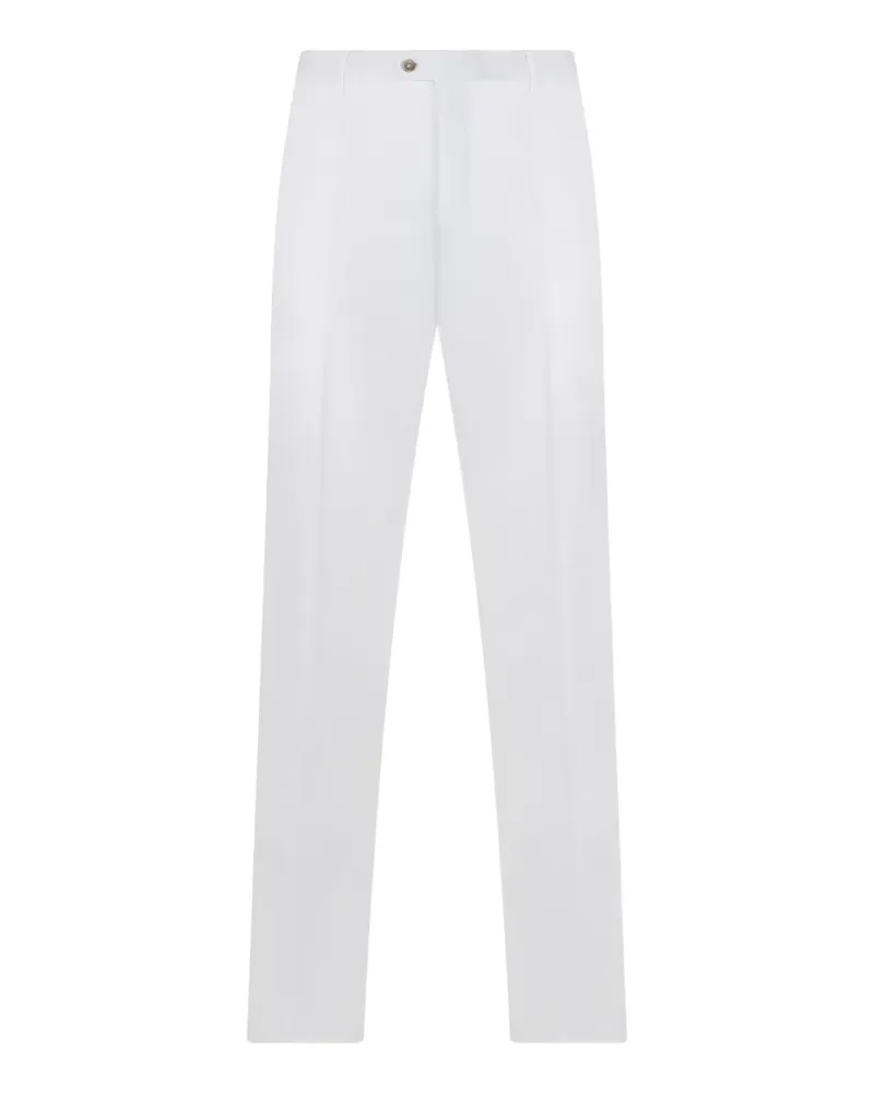 Fedeli pressed-crease tailored trousers - Weiß Weiß