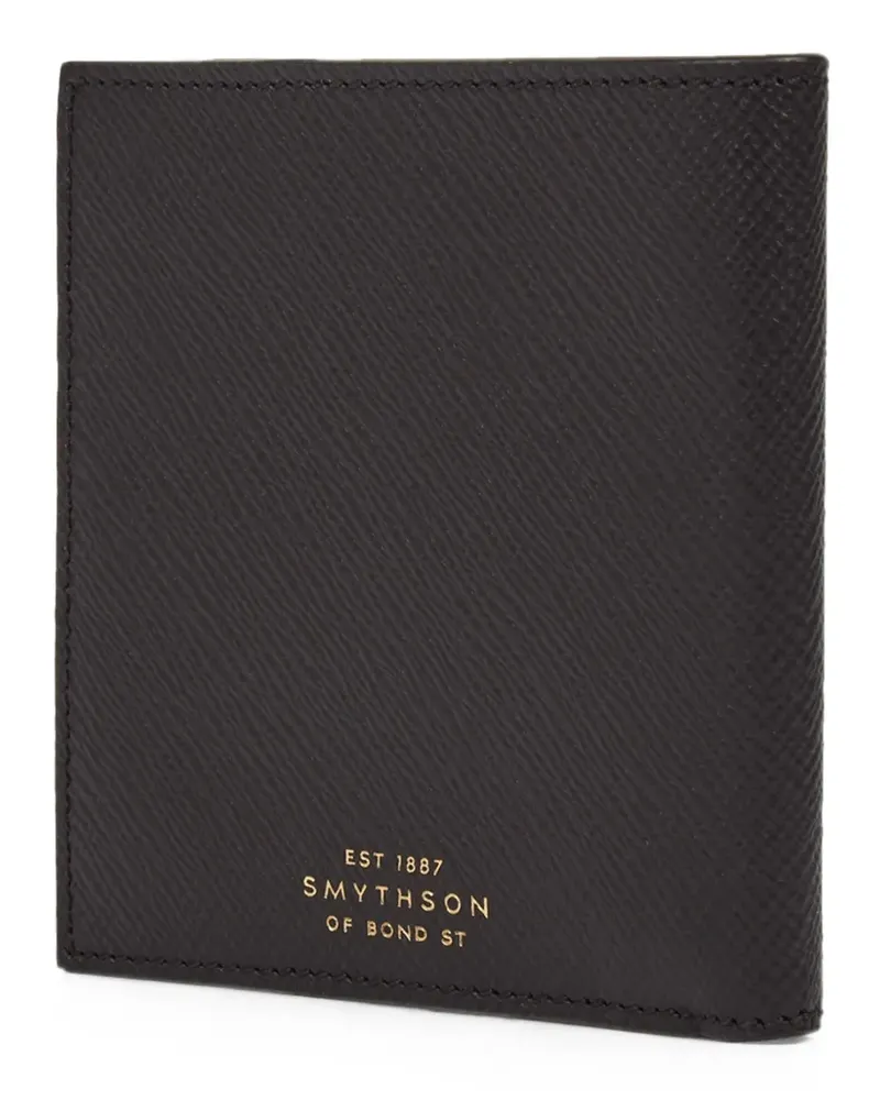 Smythson Gekörntes Panama Portemonnaie - Schwarz Schwarz