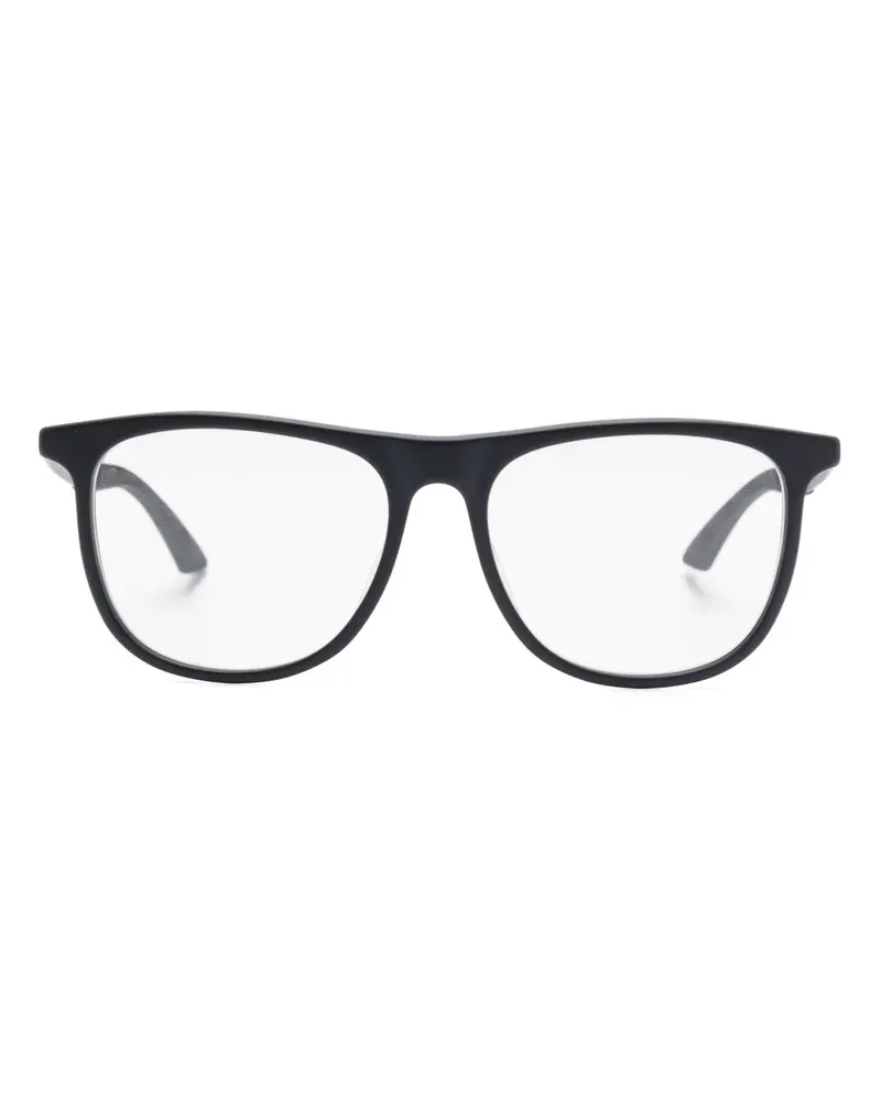 Montblanc Brille mit eckigem Gestell - Schwarz Schwarz