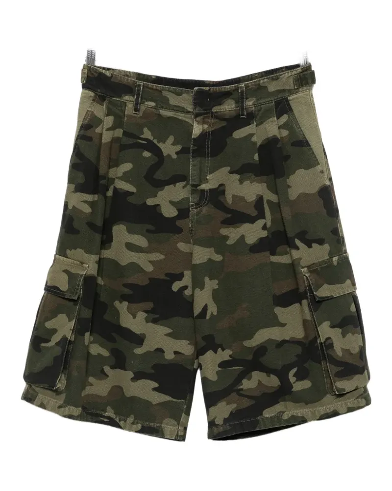 Patrizia Pepe camouflage-print cargo shorts - Grün Grün