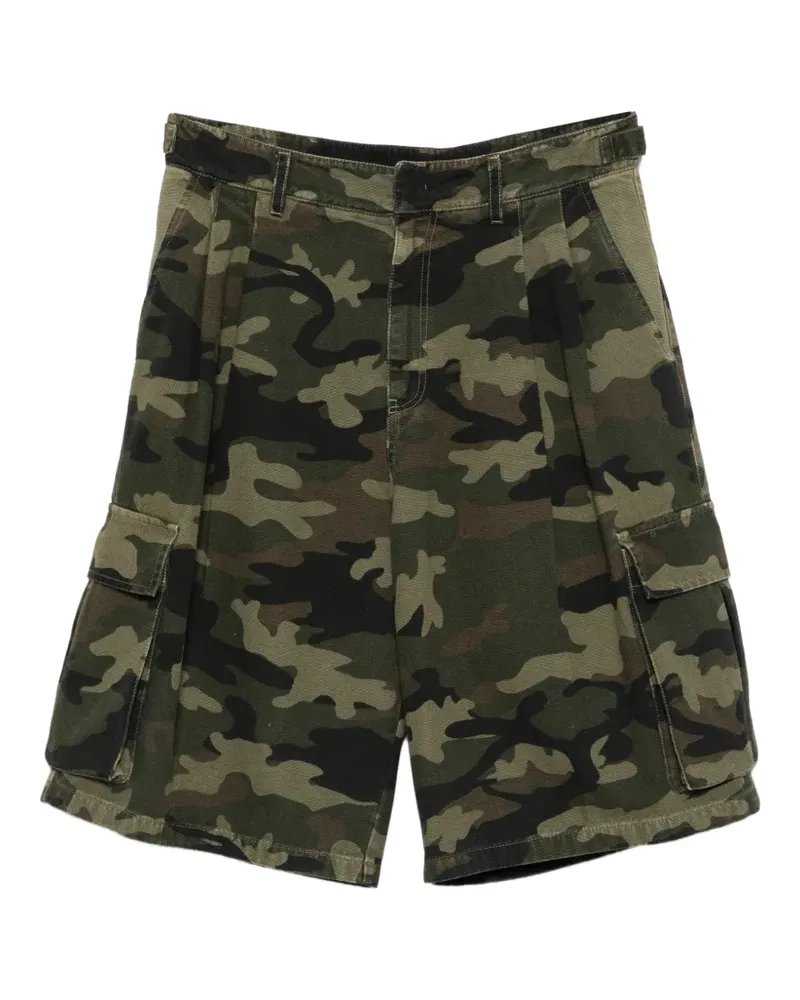 Patrizia Pepe camouflage-print cargo shorts - Grün Grün