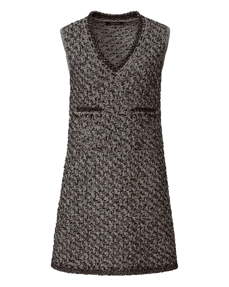 Fabiana Filippi Ärmelloses Kleid mit V-Ausschnitt - Grau Grau