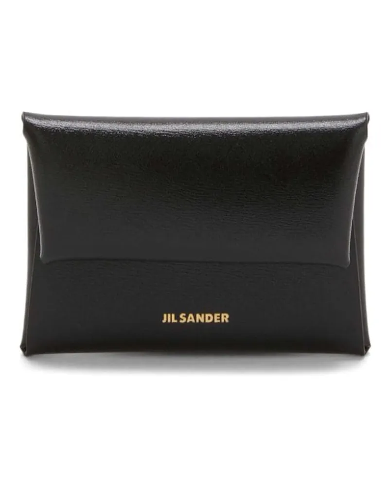 Jil Sander Portemonnaie aus Saffiano-Textur - Schwarz Schwarz