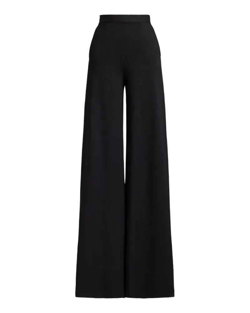 Ralph Lauren Hose mit weitem Bein - Schwarz Schwarz