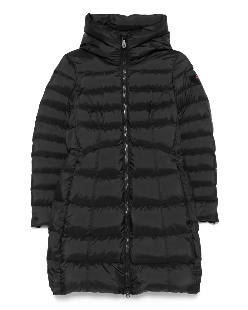 Peuterey Gesteppte Kapuzenjacke - Schwarz Schwarz