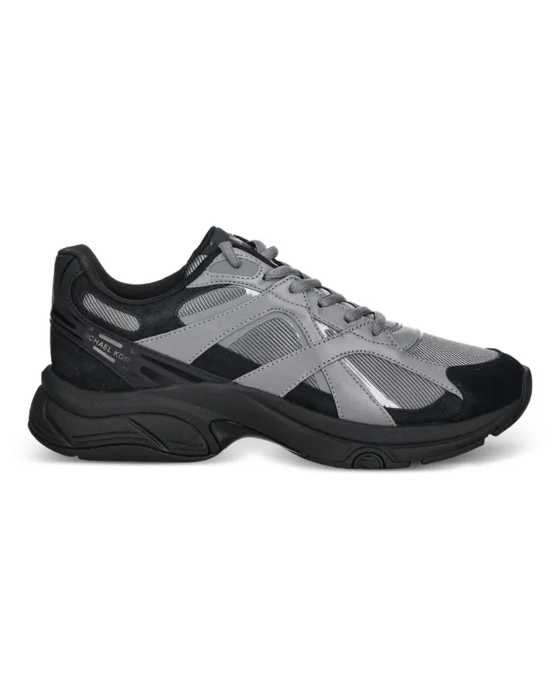 Michael Kors Leo Mixed-Media-Sneakers - Grau Grau