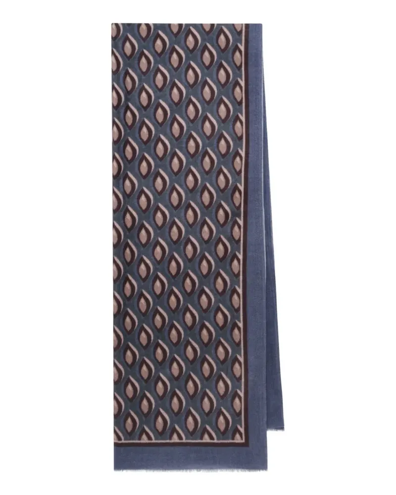 Maliparmi Schal mit geometrischem Print - Blau Blau