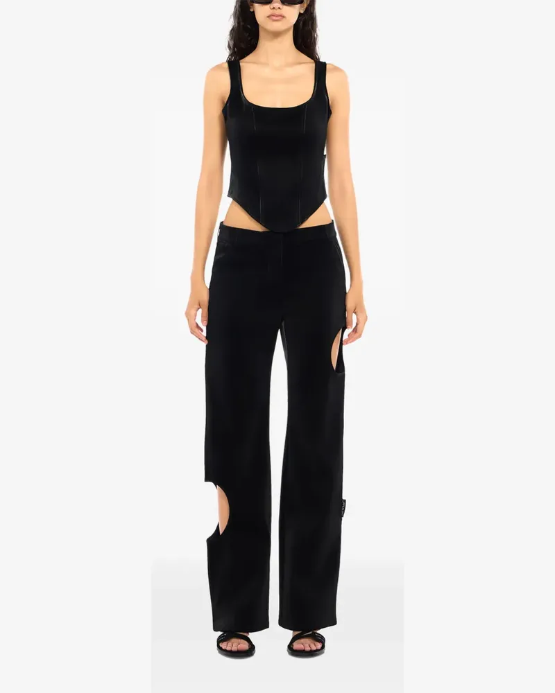 OFF-WHITE Meteor Hose mit Samtbeschichtung - Schwarz Schwarz