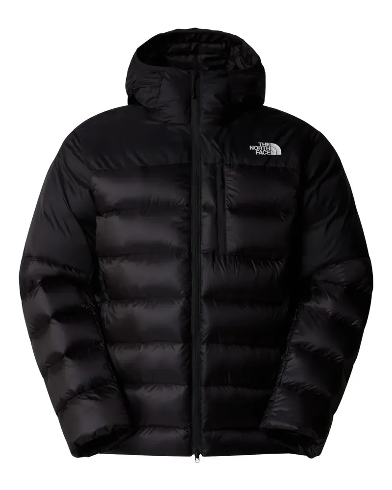 The North Face Gefütterte Jacke mit Logo - Schwarz Schwarz