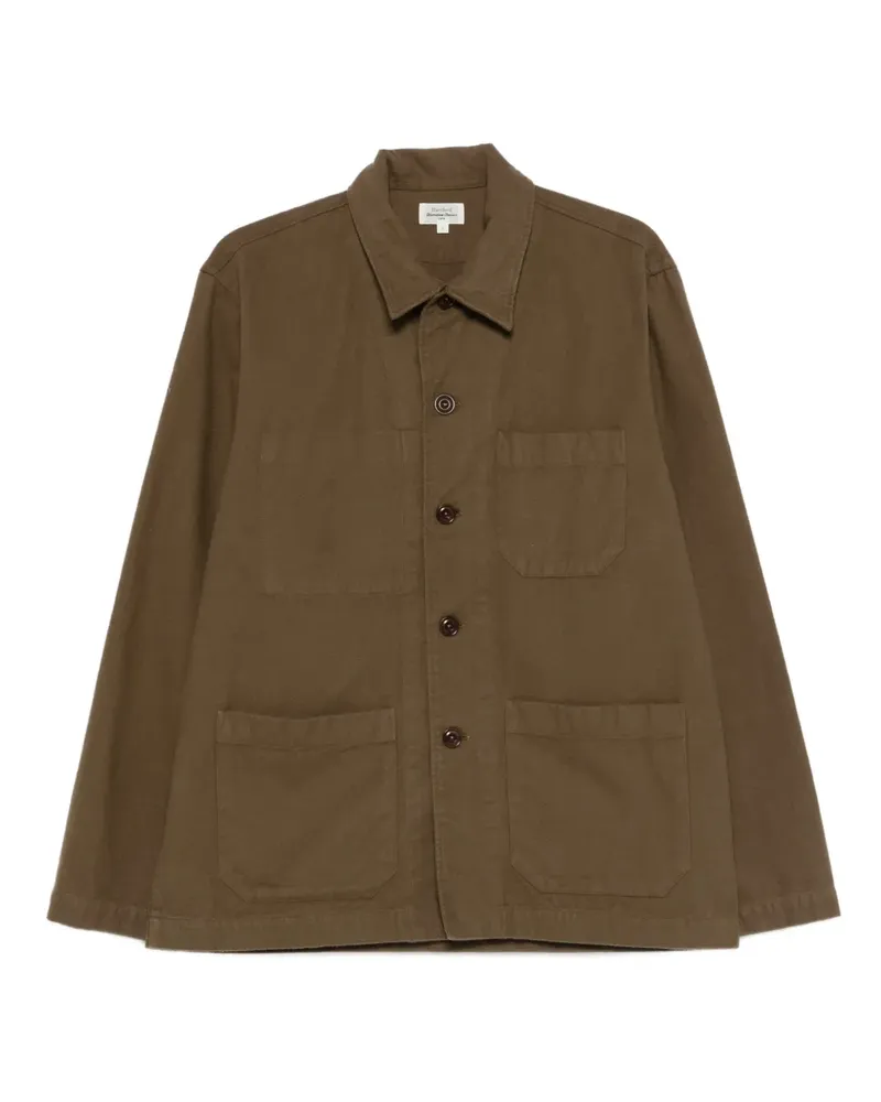 Hartford Geknöpfte Hemdjacke mit Taschen - Grün Grün