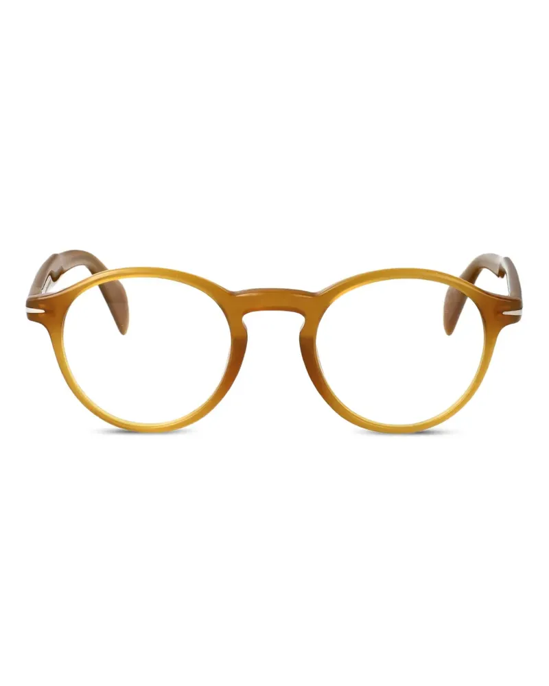 EYEWEAR by DAVID BECKHAM Brille im Panto-Design - Gelb Gelb