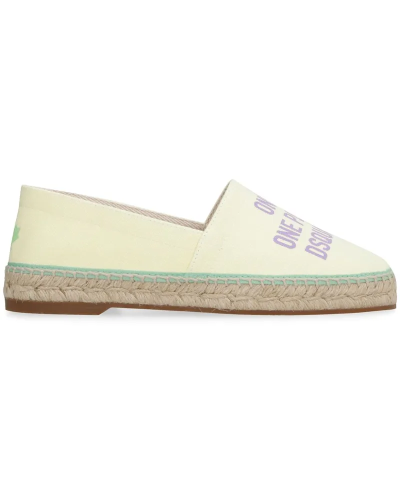 Dsquared2 Espadrilles mit Logo-Print - Nude Nude