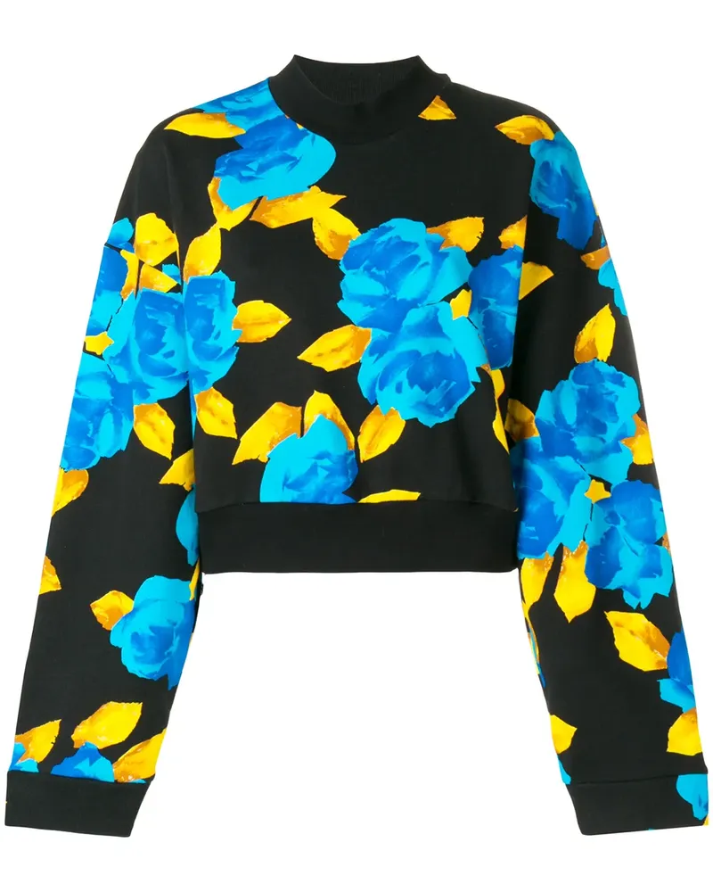 MSGM Klassischer Cropped-Pullover - Schwarz Schwarz