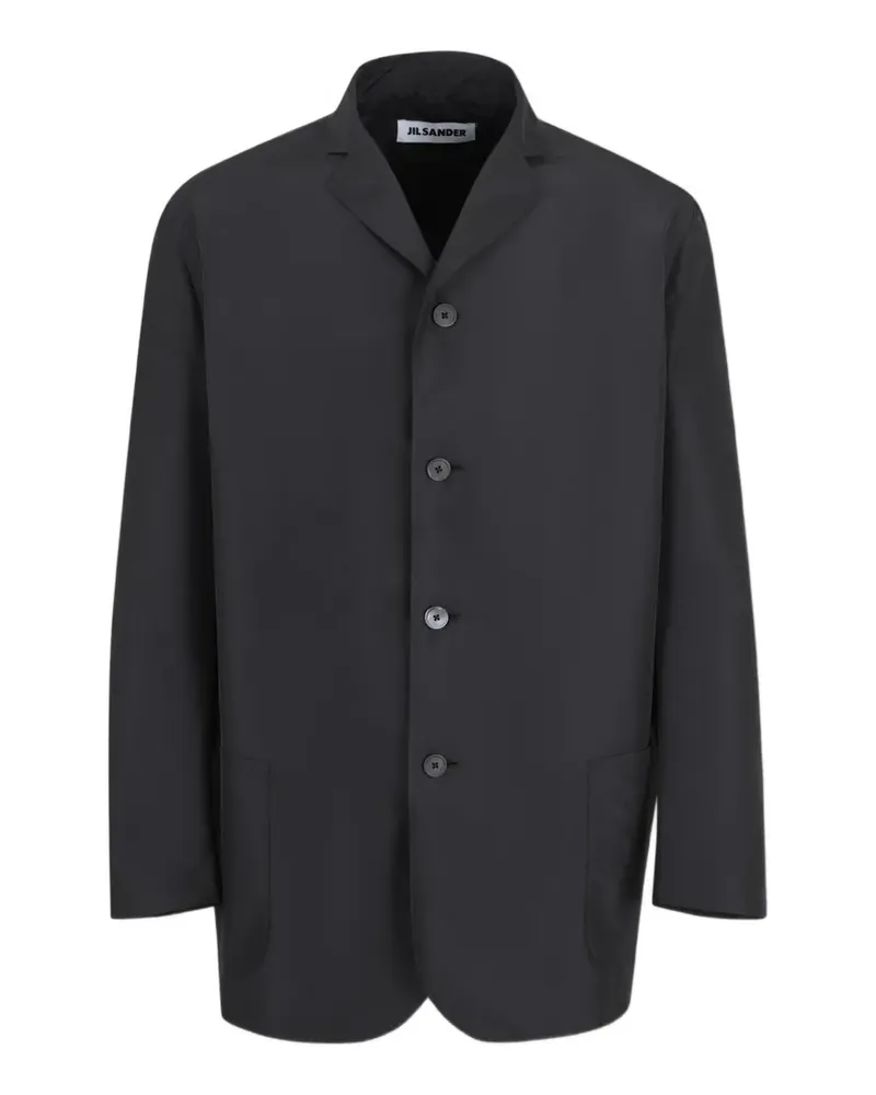 Jil Sander notched-lapel button-up blazer - Schwarz Schwarz