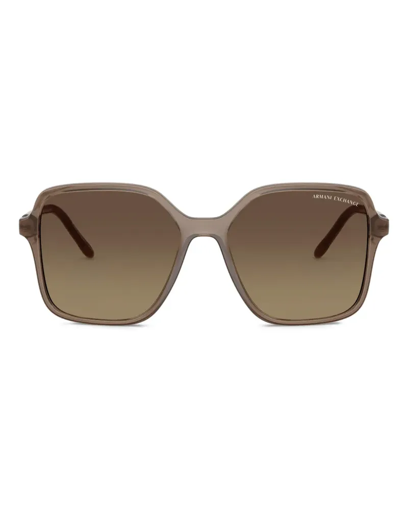 Armani Exchange square-frame sunglasses - Nude Nude