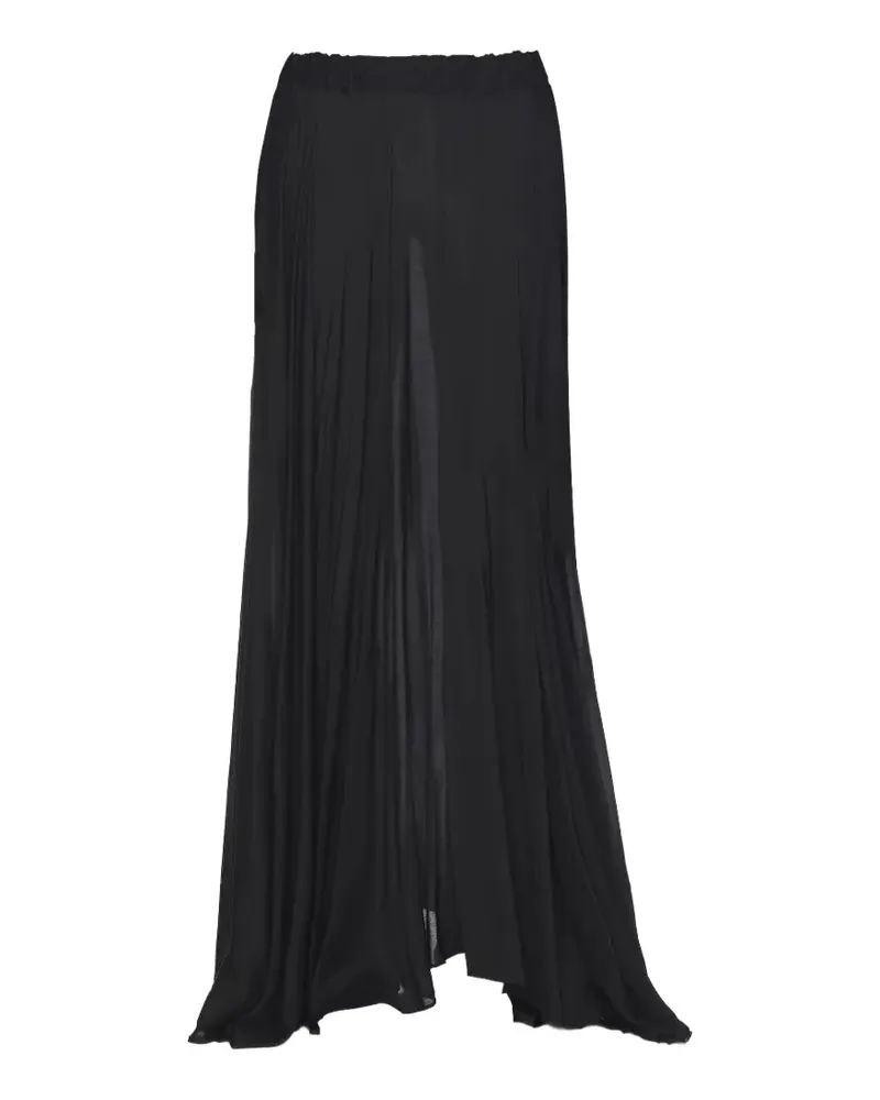 BONDI BORN Cremona pleated maxi skirt - Schwarz Schwarz