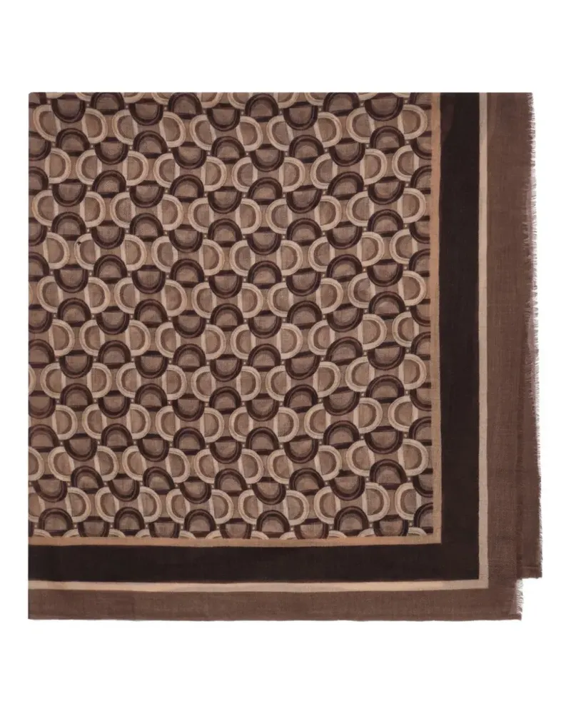 Maliparmi Schal mit geometrischem Print - Grau Grau