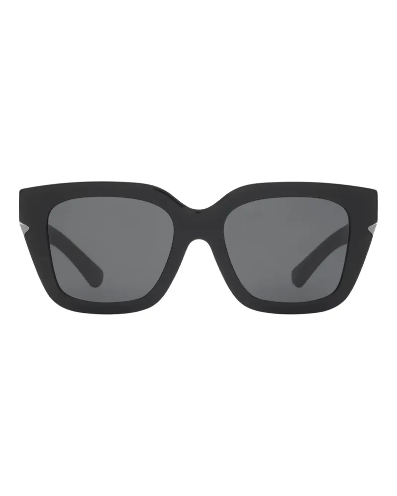 Burberry Inlay Check Sonnenbrille - Schwarz Schwarz