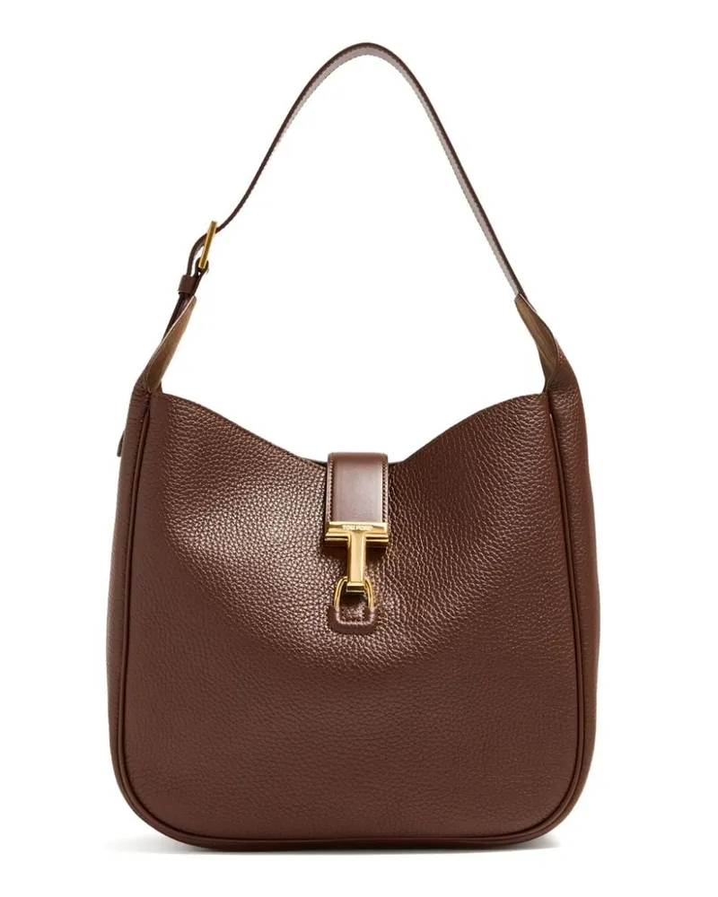 Tom Ford Handtasche mit Logo-Schnalle - Braun Braun